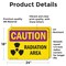 Signmission Radiation & Laser Sign, 18 in H x 24 in W, Vinyl Decal, Rectangle OS-2PACK-CR-D-1824-L-10182 - alternate 2